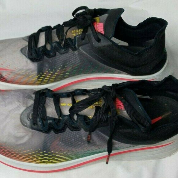 Nike Zoom Fly SP Fast Shoes Mens Size 15  Black Lucid Green Red Orbit main image 8
